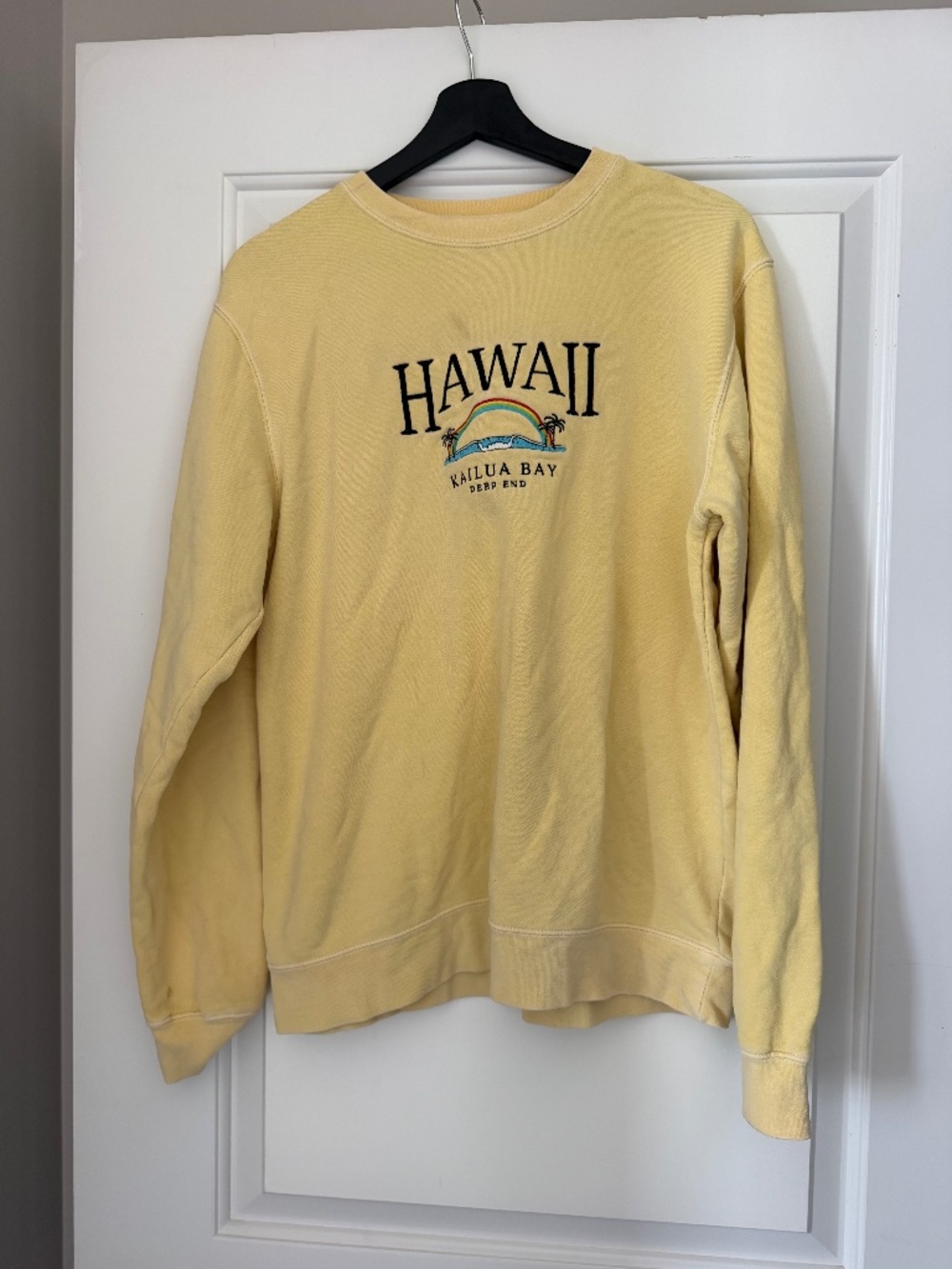 Independent Trading Co Hawaii Kailua Bay Yellow Crewneck Sweatshirt